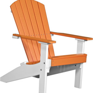 lakeside adirondack chair tangerine white