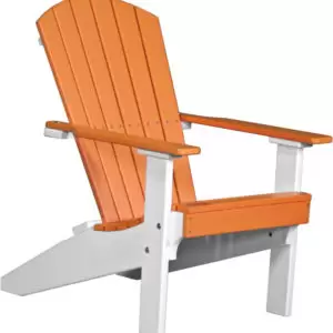 lakeside adirondack chair tangerine white